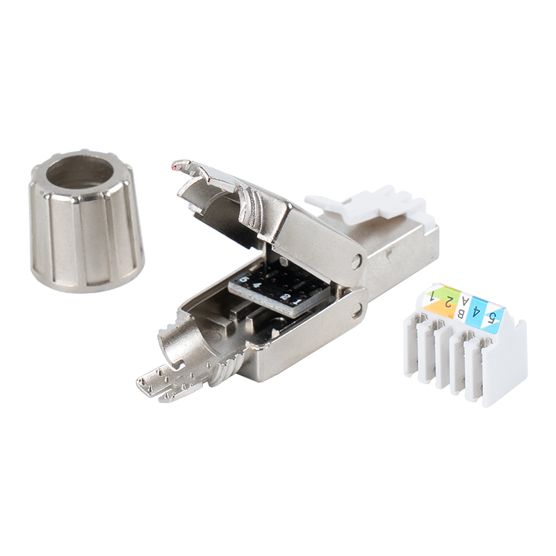 Cat7 oklopljeni RJ45 konektor bez alata RJ-G40S-1-C7 Cat7 oklopljeni RJ45 konektor bez alata RJ-G40S-1-C7