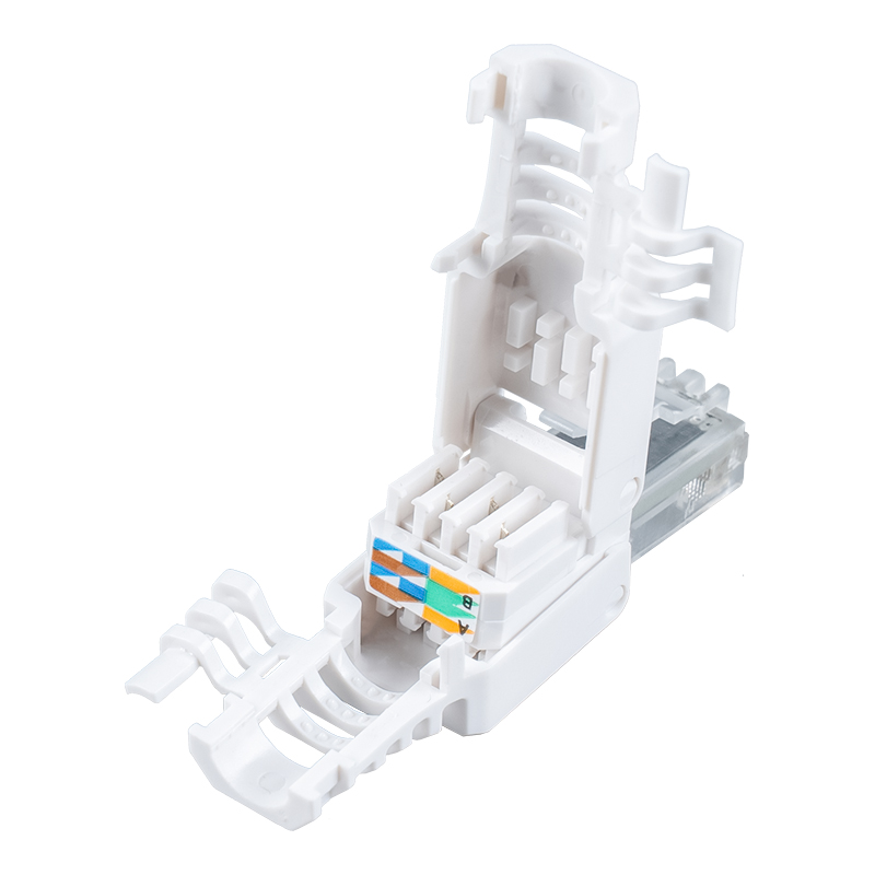 Cat6 Neoklopljeni RJ45 konektor bez alata (s krilcima) RJ-688X-C6 Cat6 Neoklopljeni RJ45 konektor bez alata (s krilcima) RJ-688X-C6