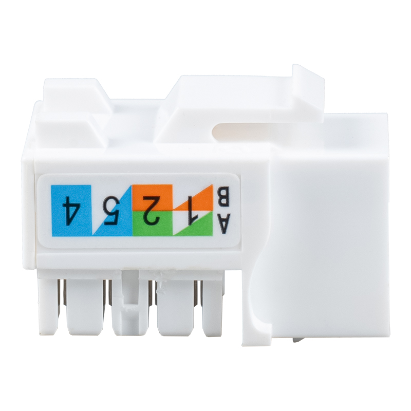 Cat5e Neoklopljena 90° modularna utičnica SM-2016H8C5E Cat5e Neoklopljena 90° modularna utičnica SM-2016H8C5E