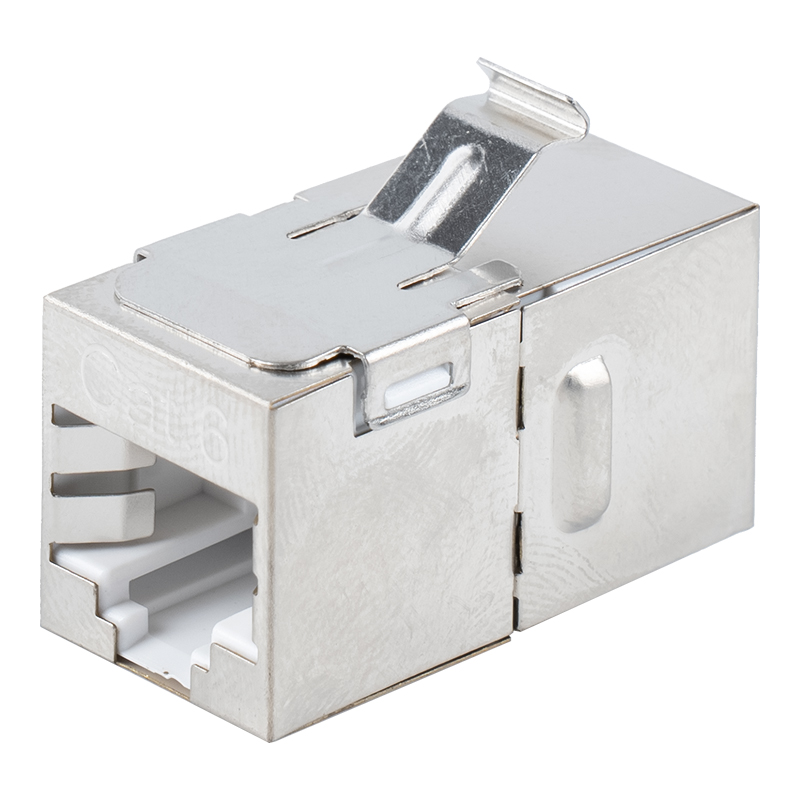 Cat6 oklopljeni RJ45 ravni spojnik (s metalnom kopčom) SM-2035SC6