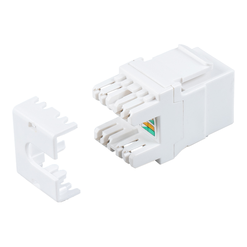 Cat6 Neoklopljena 180° modularna utičnica (s zatvaračem) SM-2064CD8C6 Cat6 Neoklopljena 180° modularna utičnica (s zatvaračem) SM-2064CD8C6