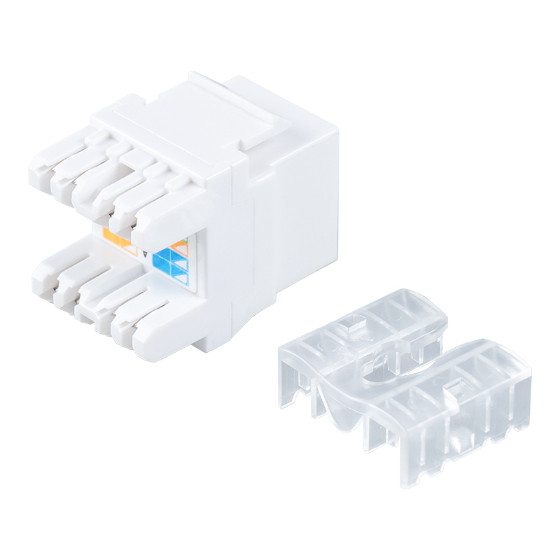 Cat6 Neoklopljena modularna utičnica od 180° (mini tip s zatvaračem) SM-2089CD8C6-1 Cat6 Neoklopljena modularna utičnica od 180° (mini tip s zatvaračem) SM-2089CD8C6-1