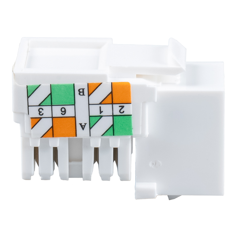 Cat6 Neoklopljena 90° Keystone utičnica SM-2337H8C6 Cat6 Neoklopljena 90° Keystone utičnica SM-2337H8C6