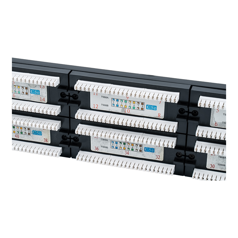 Cat5e 19-inčni 2U neoklopljeni patch panel s 48 priključaka (dvonamjenski IDC; s plastičnim kartonskim umetkom) SP-3204D48-C5E Cat5e 19-inčni 2U neoklopljeni patch panel s 48 priključaka (dvonamjenski IDC; s plastičnim kartonskim umetkom) SP-3204D48-C5E