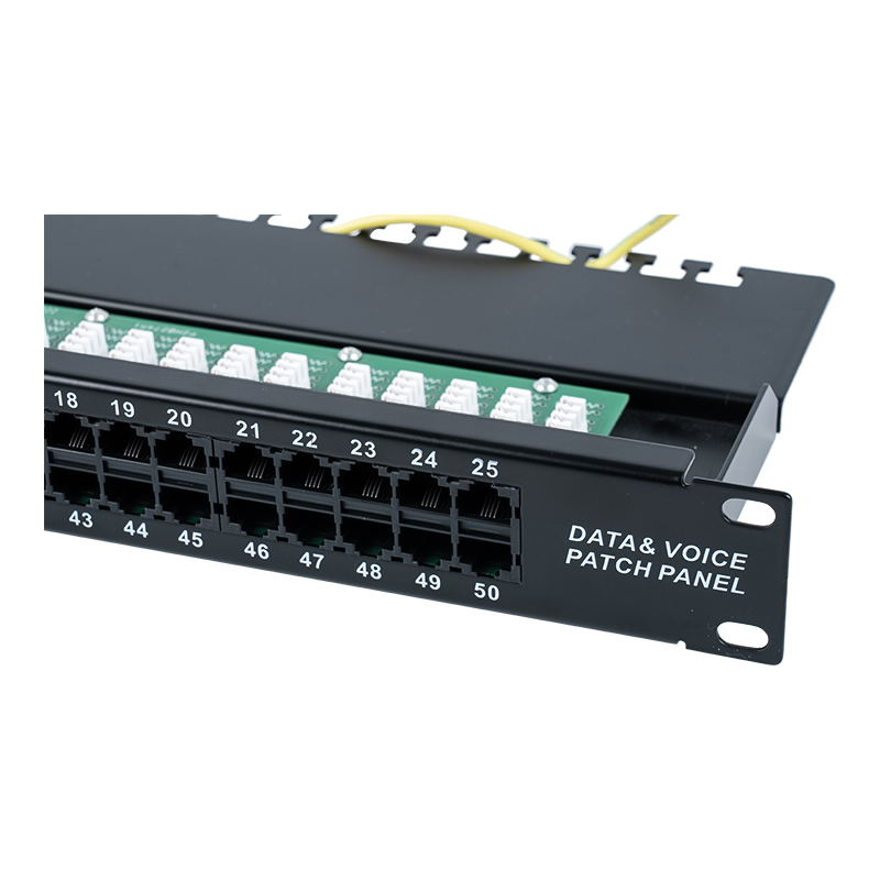 Kategorija 3 19-inčni 1U 8P 8C 50-portni glasovni patch panel (KRONE IDC) SP-3208K50-C3 Kategorija 3 19-inčni 1U 8P 8C 50-portni glasovni patch panel (KRONE IDC) SP-3208K50-C3