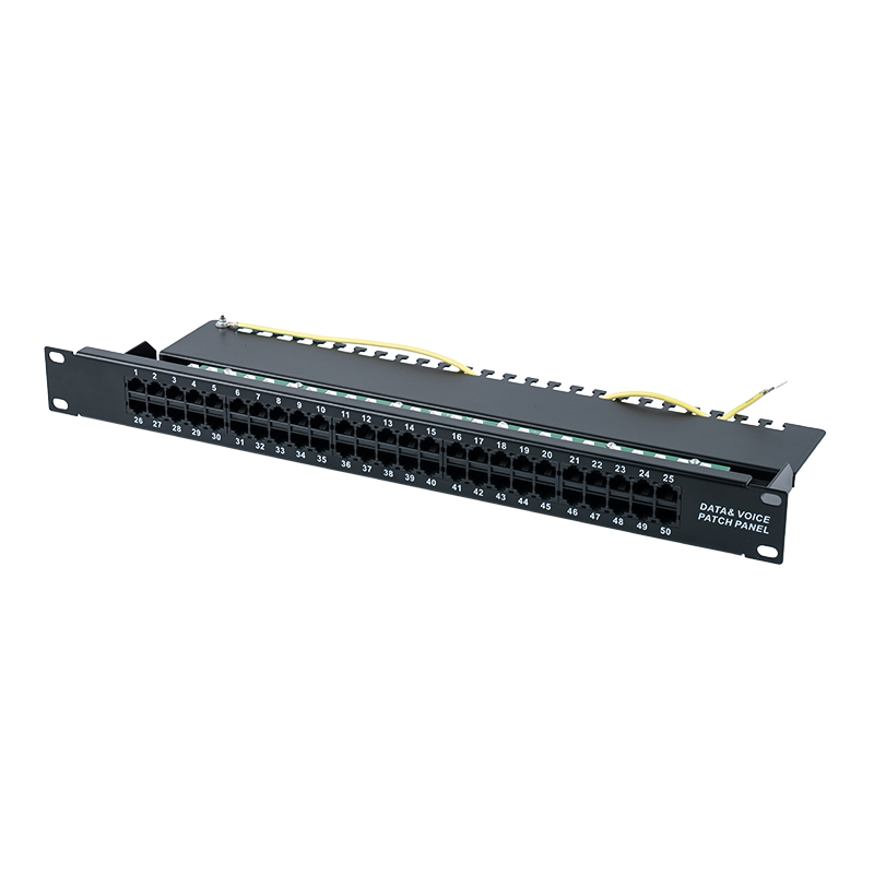 Kategorija 3 19-inčni 1U 8P 8C 50-portni glasovni patch panel (KRONE IDC) SP-3208K50-C3