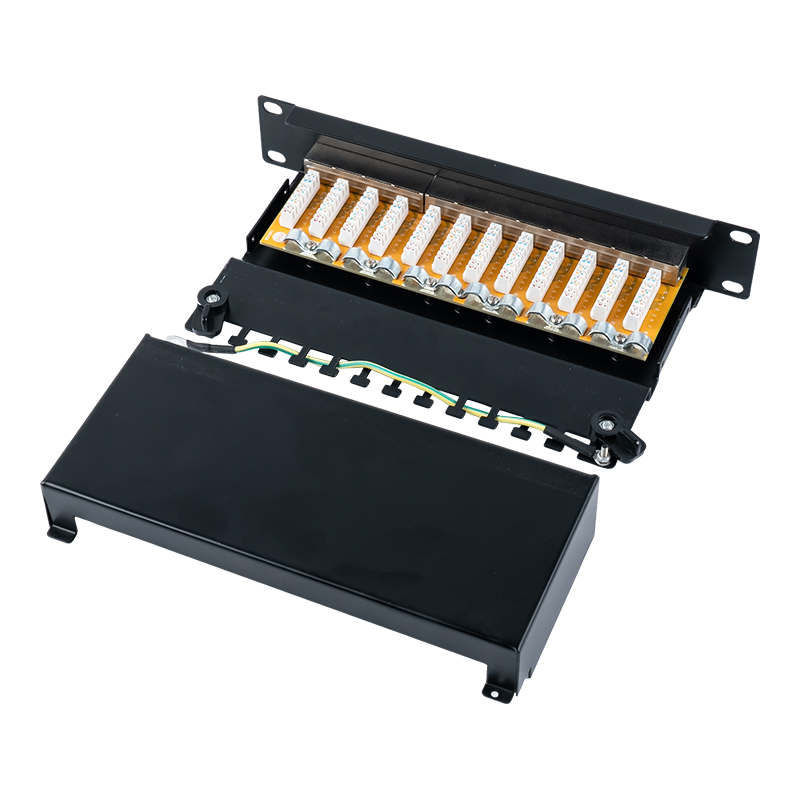 Kategorija 6 10-inčni 1U zaštićeni 12-portni patch panel SP-3250SK12-C6 Kategorija 6 10-inčni 1U zaštićeni 12-portni patch panel SP-3250SK12-C6