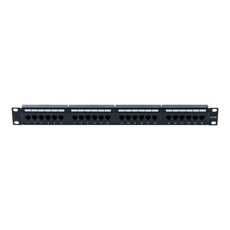 Cat6e 19-inčni 1U neoklopljeni patch panel s 24 priključka (IDC s dvostrukom namjenom) SP-3310D24-C6A Cat6e 19-inčni 1U neoklopljeni patch panel s 24 priključka (IDC s dvostrukom namjenom) SP-3310D24-C6A