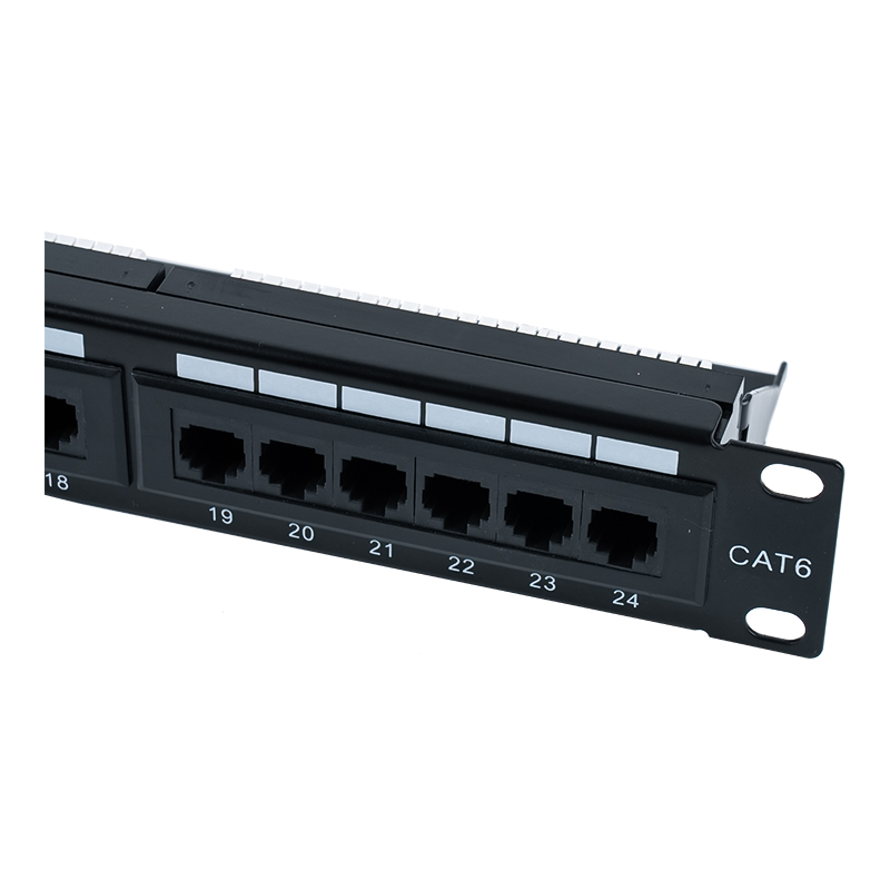Cat6e 19-inčni 1U neoklopljeni patch panel s 24 priključka (IDC s dvostrukom namjenom) SP-3310D24-C6A Cat6e 19-inčni 1U neoklopljeni patch panel s 24 priključka (IDC s dvostrukom namjenom) SP-3310D24-C6A