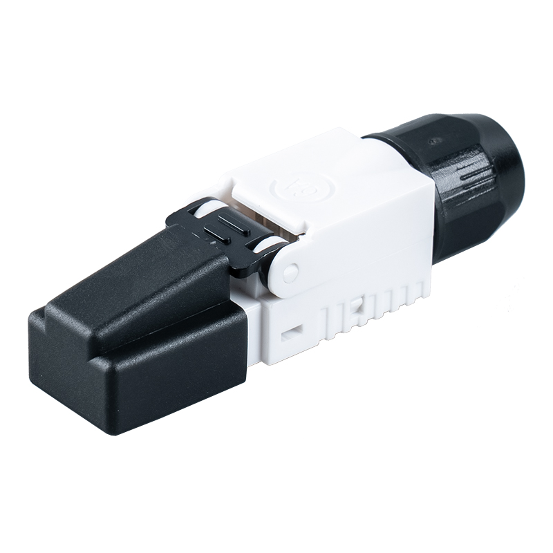 Cat7 Neoklopljeni RJ45 konektor bez alata(s plastičnim čepovima na glavi) RJ-G50U-1-C7 Cat7 Neoklopljeni RJ45 konektor bez alata(s plastičnim čepovima na glavi) RJ-G50U-1-C7