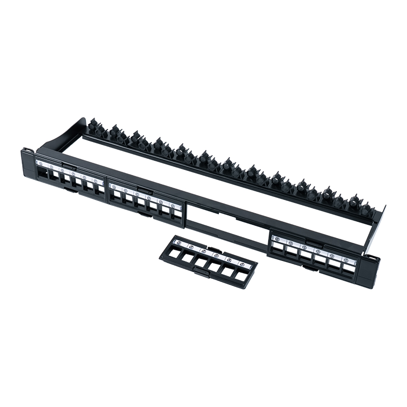 19-inčni 1U 24-port nezaštićeni nosač za stalak (uklonjivi prozor) SP-3404-24P