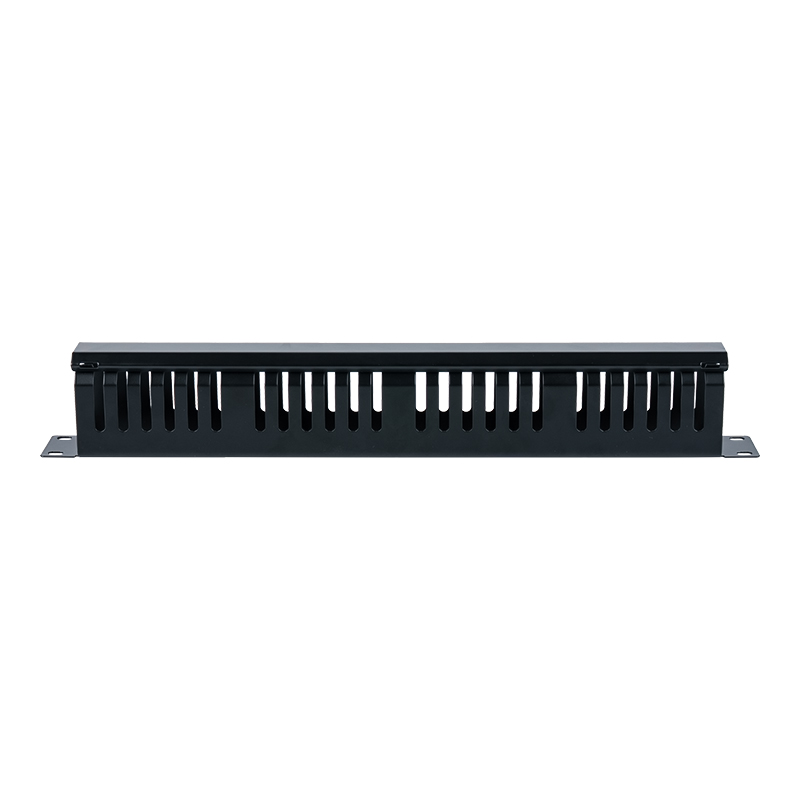 19-inčna 1U plastična ploča za upravljanje kabelima (24 utora s poklopcem) SP-3802-1U 19-inčna 1U plastična ploča za upravljanje kabelima (24 utora s poklopcem) SP-3802-1U
